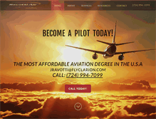 Tablet Screenshot of flyclarion.com